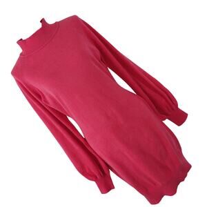 NWT! EXLURA! RASPBERRY PINK LUXE KNIT, SHEATH STYLE SWEATER DRESS! SZ XL